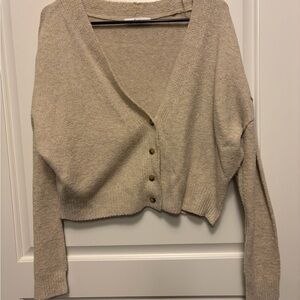 Lepis Women's Beige Cardigan Sweater